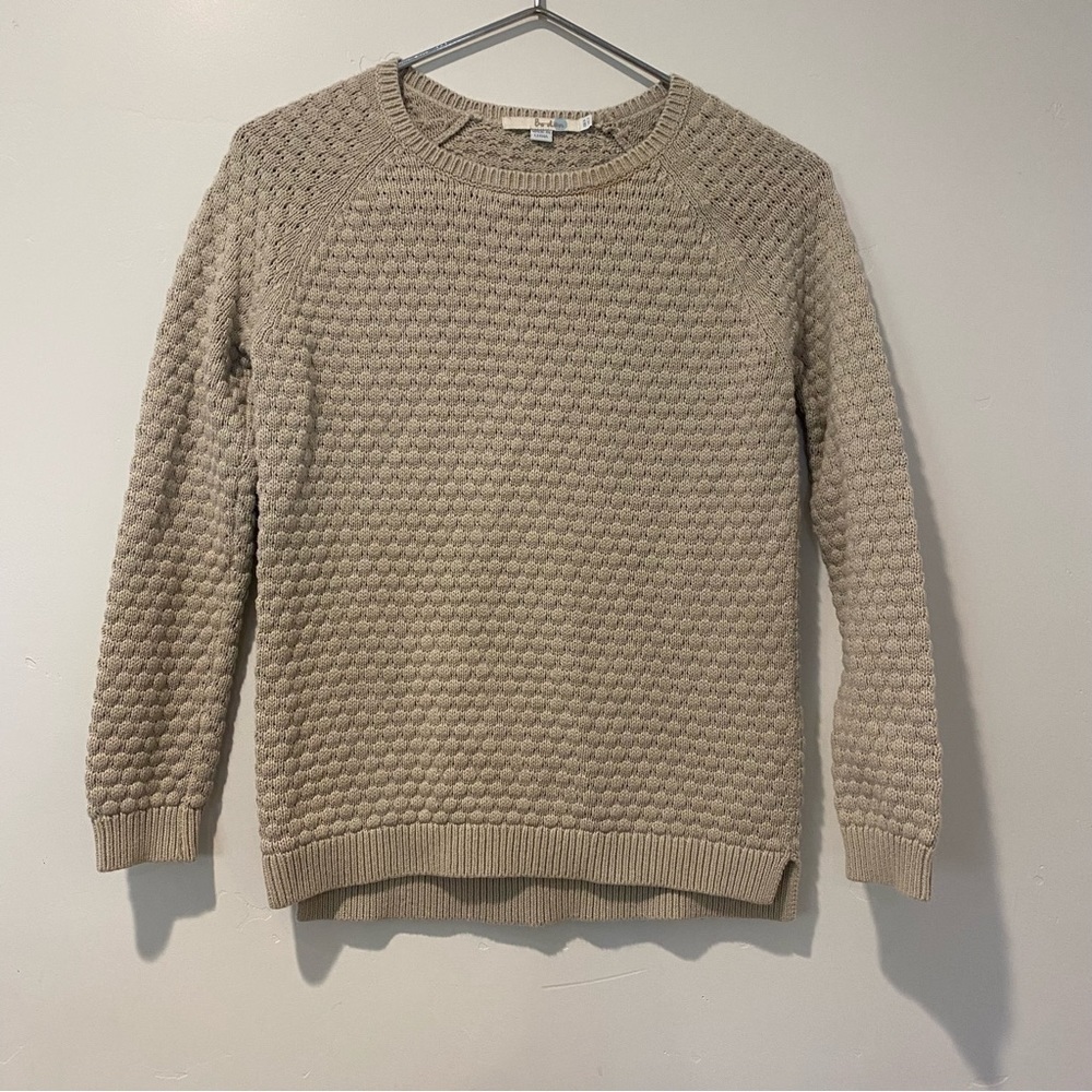 Boden textured knit sweater womens cream 2